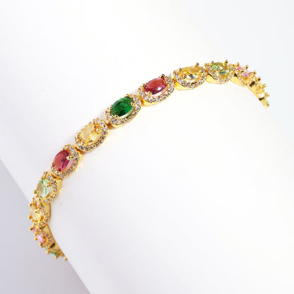 Victorian Oval-Cut Tourmaline Gemstone Set