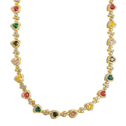 Heart Shaped Tourmaline Gemstone Bracelet