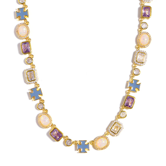 Lavender Luxe Purple Sapphire Gemstone Necklace
