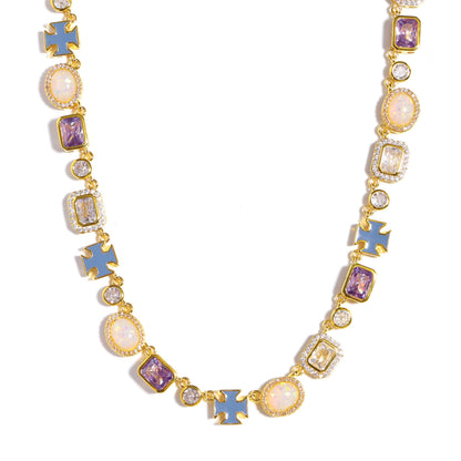 Lavender Luxe Purple Sapphire Gemstone Necklace Set