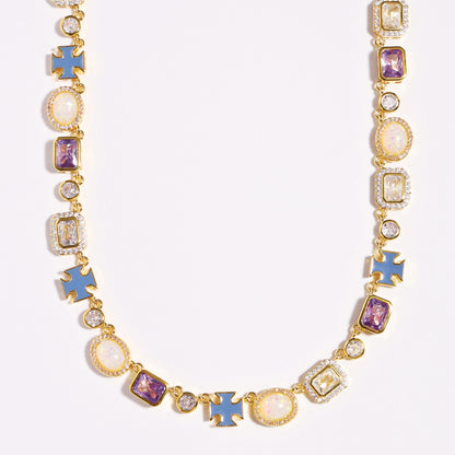 Lavender Luxe Purple Sapphire Gemstone Necklace