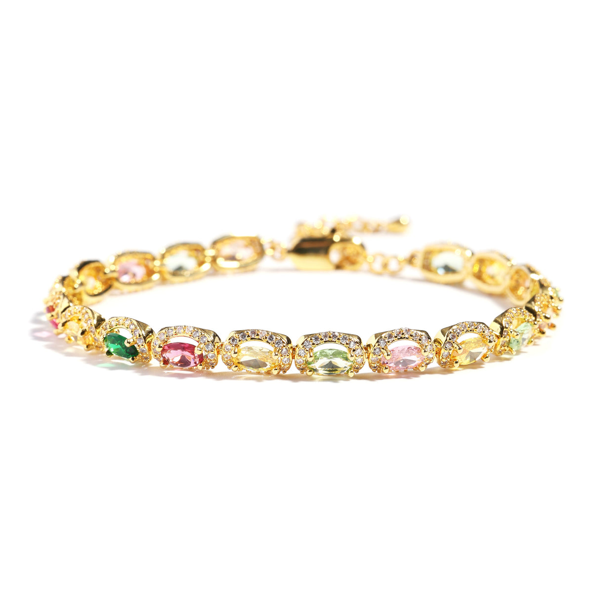 Victorian Oval-Cut Tourmaline Gemstone Necklace