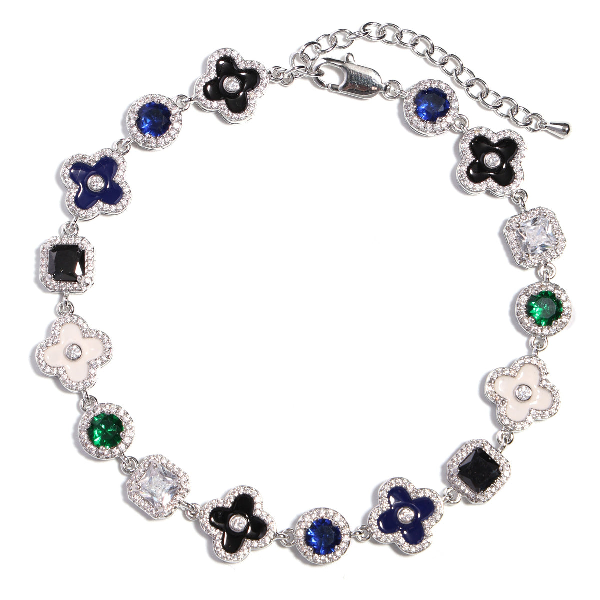 Midnight Garden Gemstone Anklet
