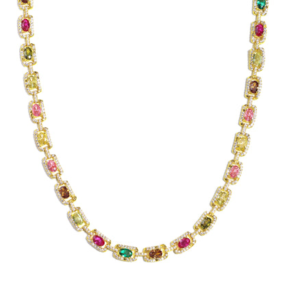Prism Square-Cut Tourmaline Gemstone Set