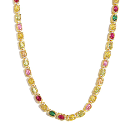 Victorian Oval-Cut Tourmaline Gemstone Set