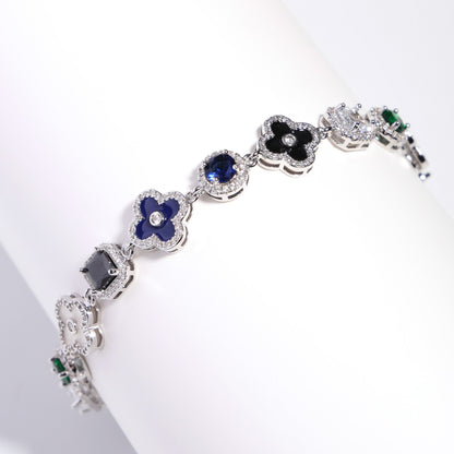 Midnight Garden Gemstone Anklet