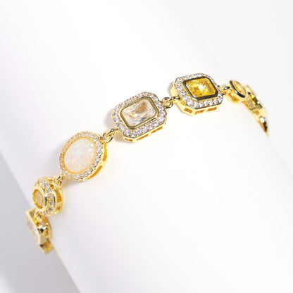 Gilded Yellow Sapphire Gemstone Necklace