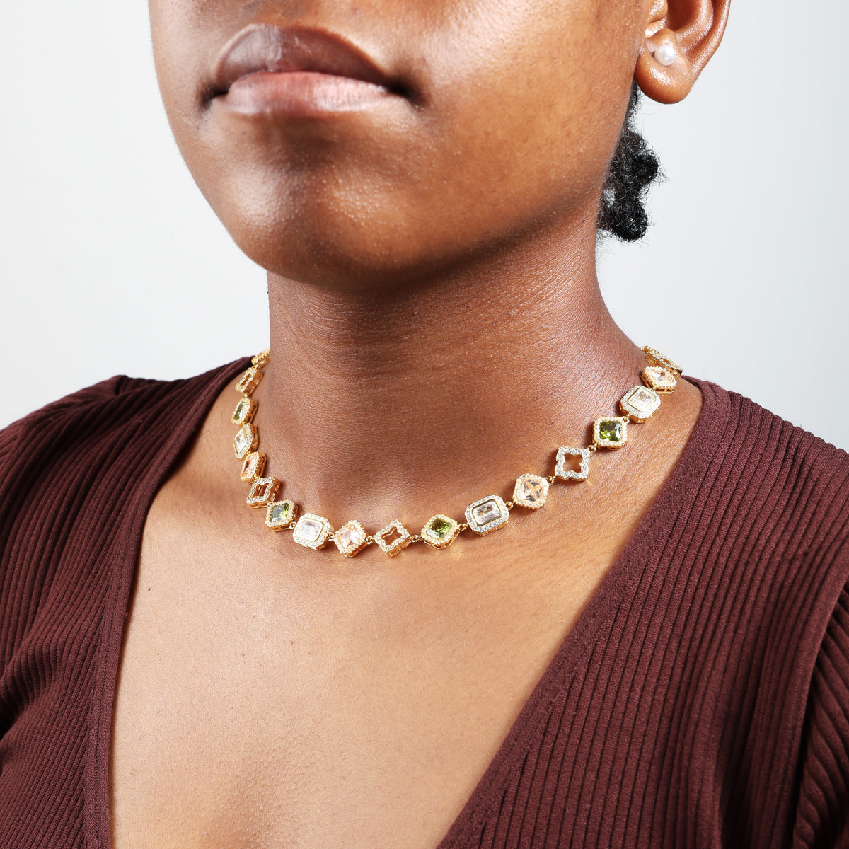 Fresh Harmony Gemstone Necklace