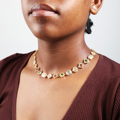 Fresh Harmony Gemstone Necklace