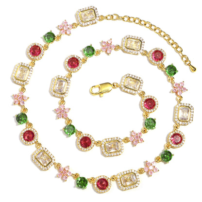 Sweet Blossom Gemstone Necklace