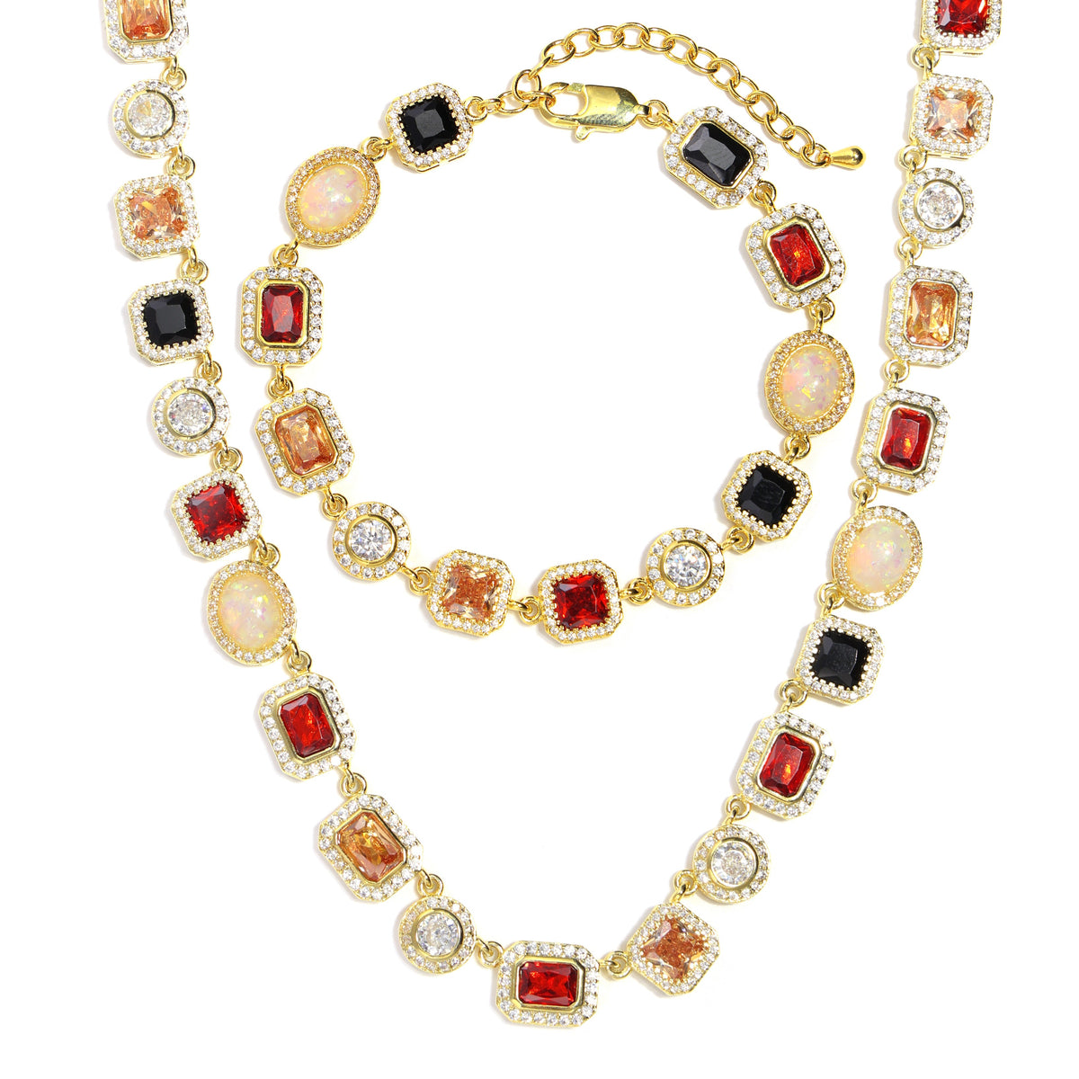 Royal Charm Gemstone Necklace