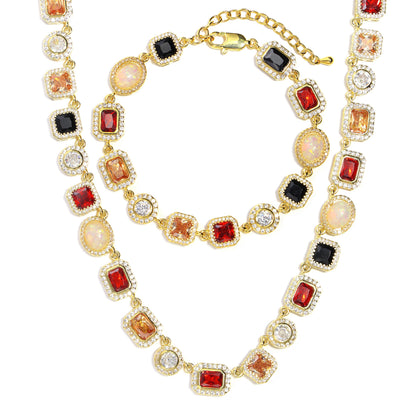 Royal Charm Gemstone Necklace