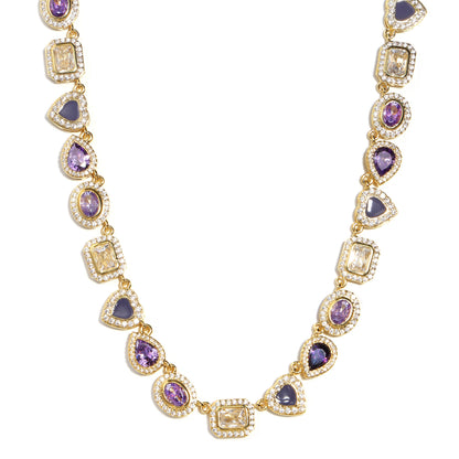 Lavender Dream Purple Gemstone Set ( Necklace＆ Bracelet)