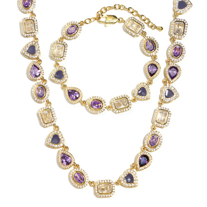 Lavender Dream Purple Gemstone Necklace
