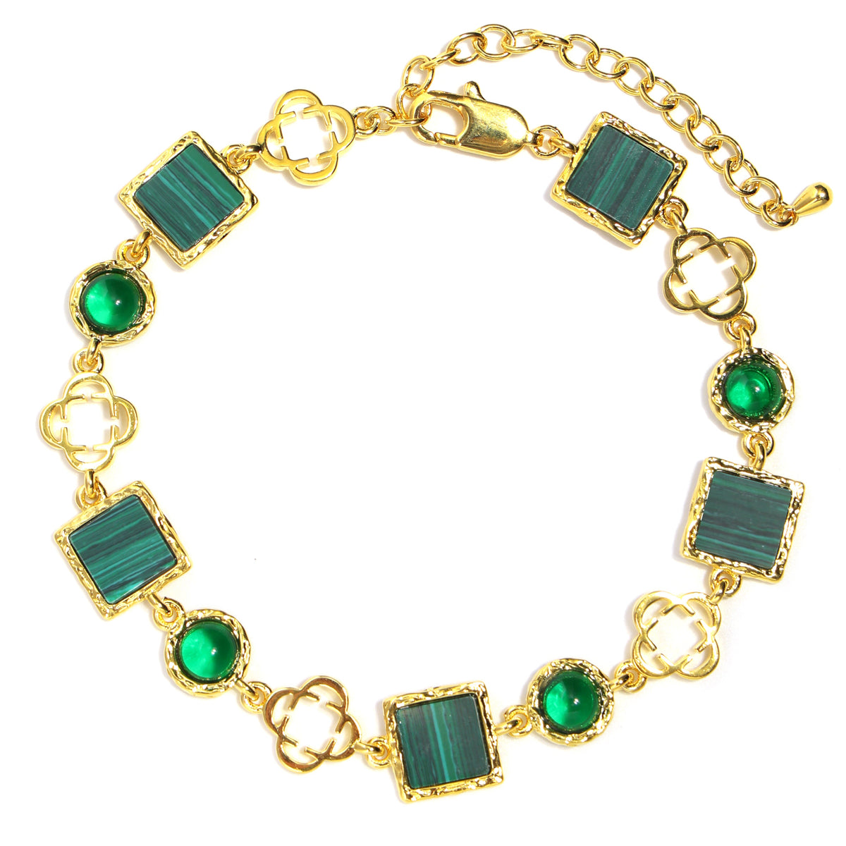 Green Quartz Gemstone Set(Gemstone Necklace ＆ Bracelet)