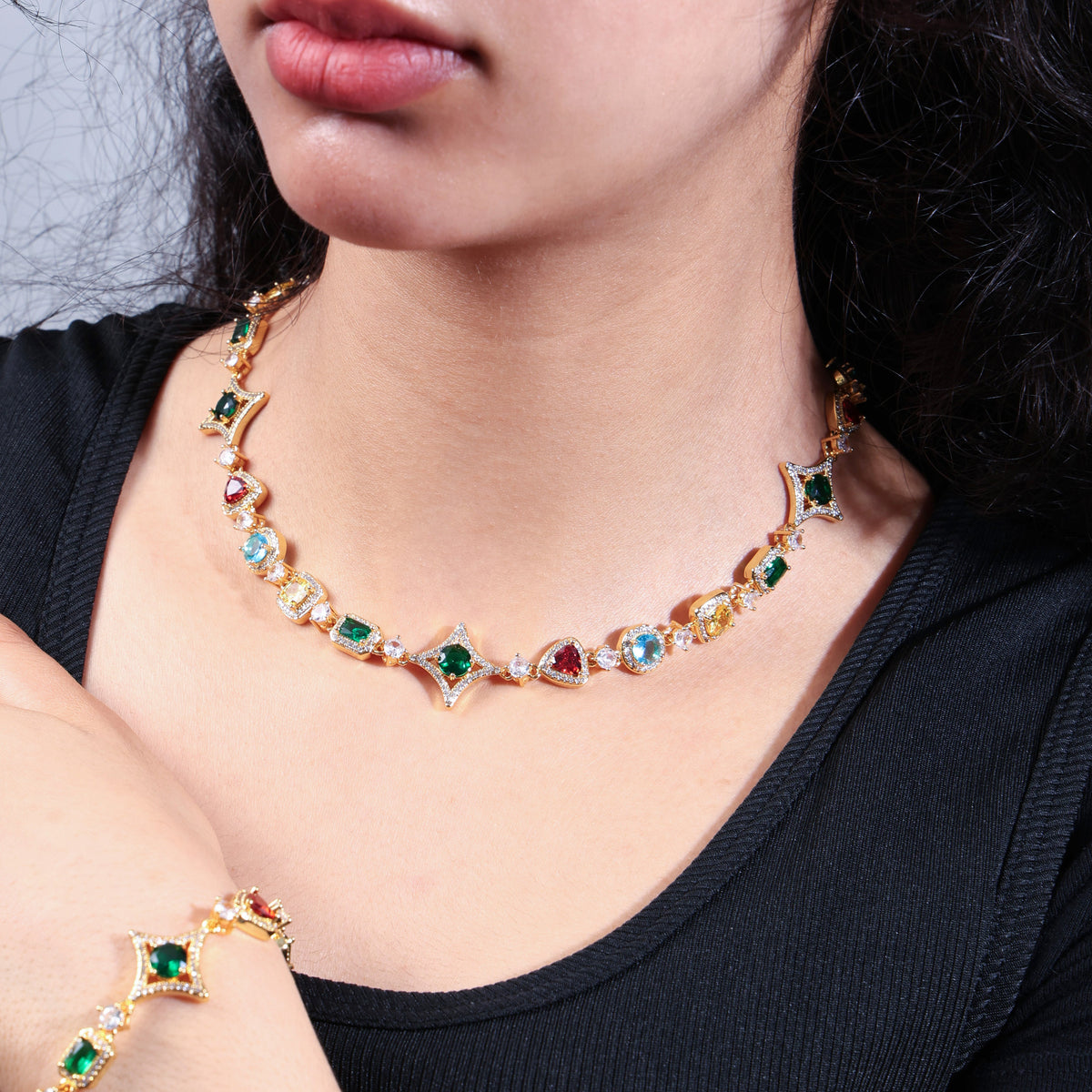 Ice Out Multi-color Diamonds Chain