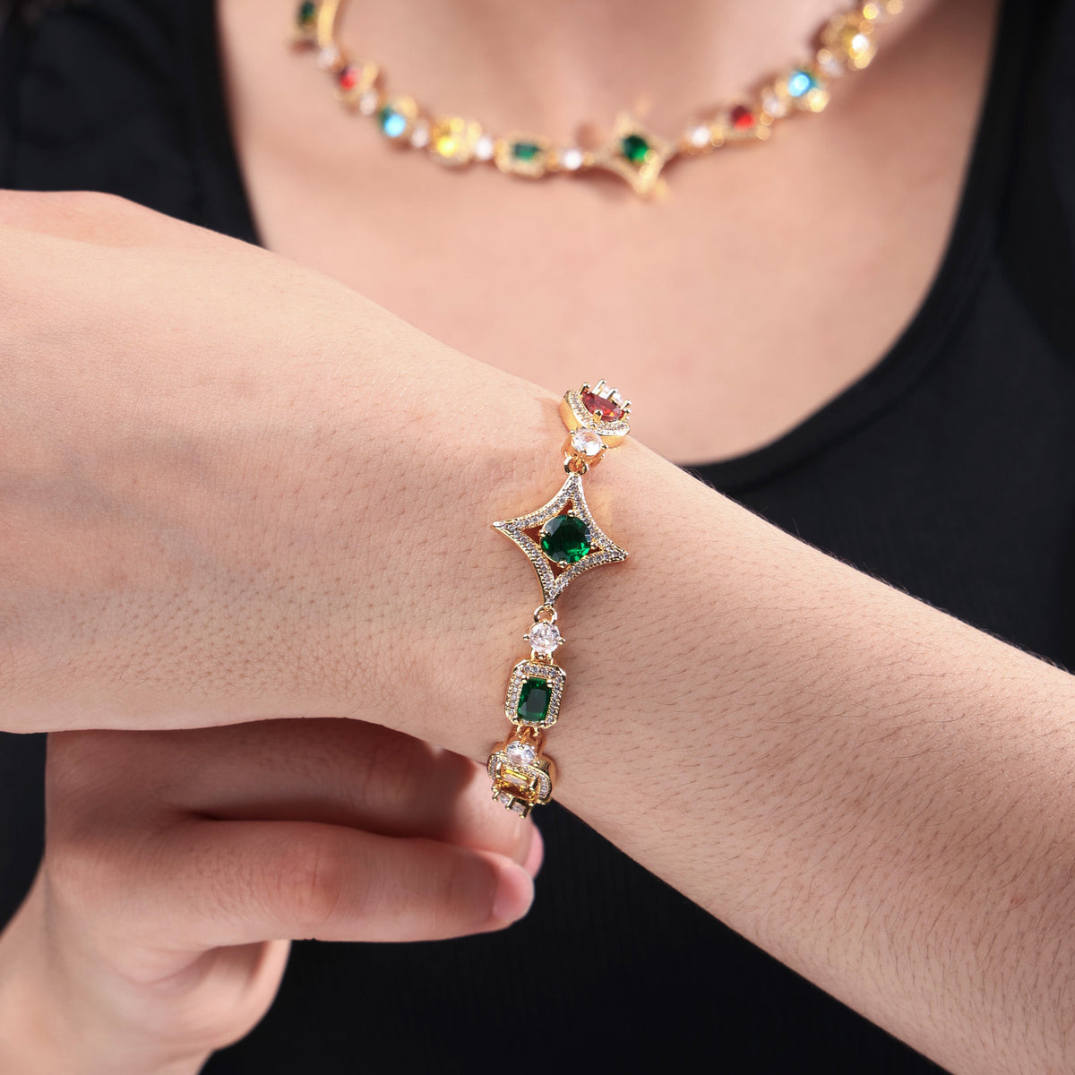 Ice Out Multi-color Diamonds Chain