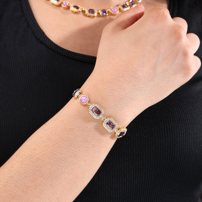Lunar Purple Gemstone Anklet