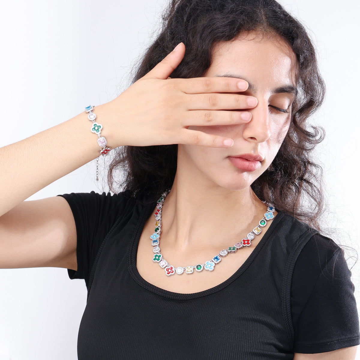 Mosaic Garden Gemstone Bracelet