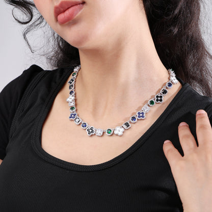 Midnight Garden Gemstone Anklet