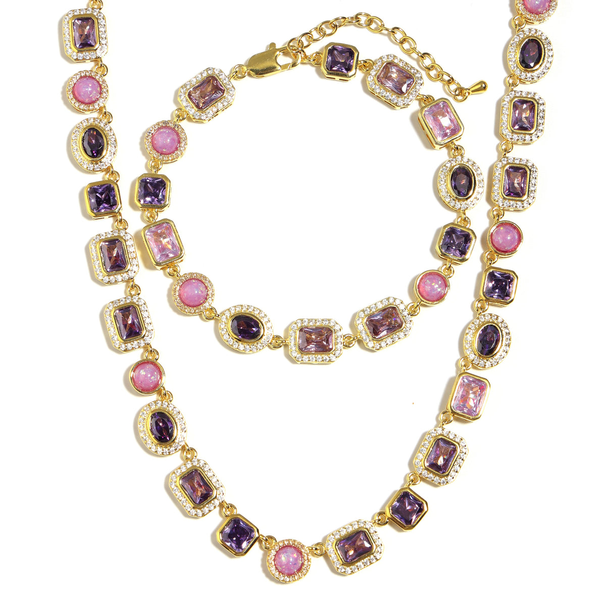 Lunar Purple Gemstone Necklace