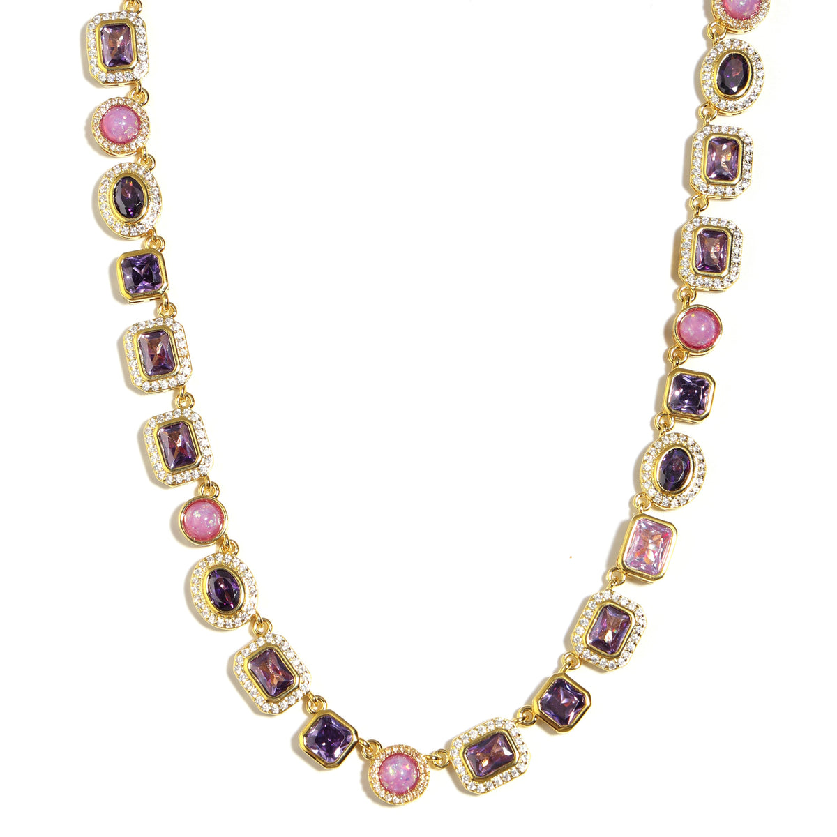 Lunar Purple Gemstone Anklet