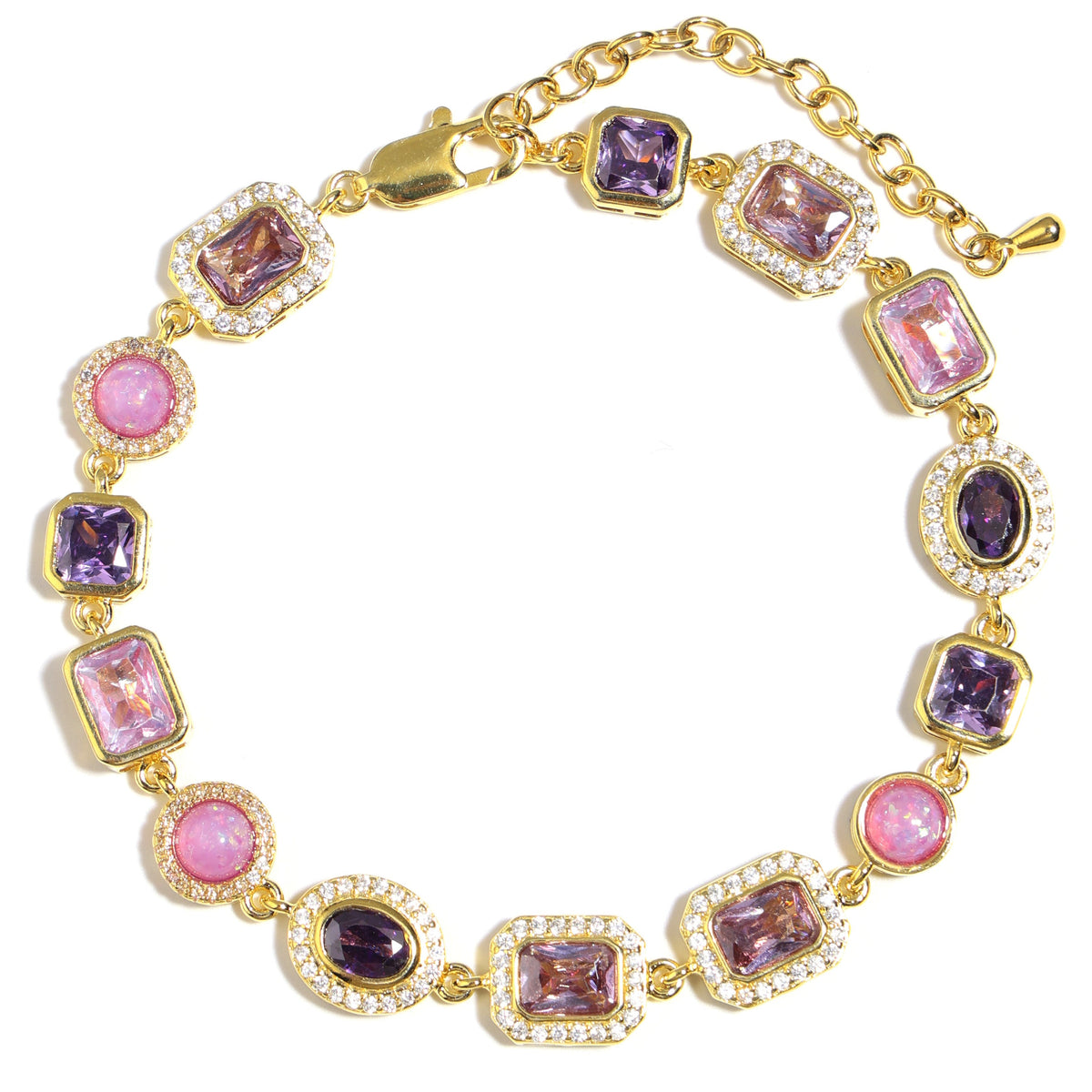 Lunar Purple Gemstone Bracelet