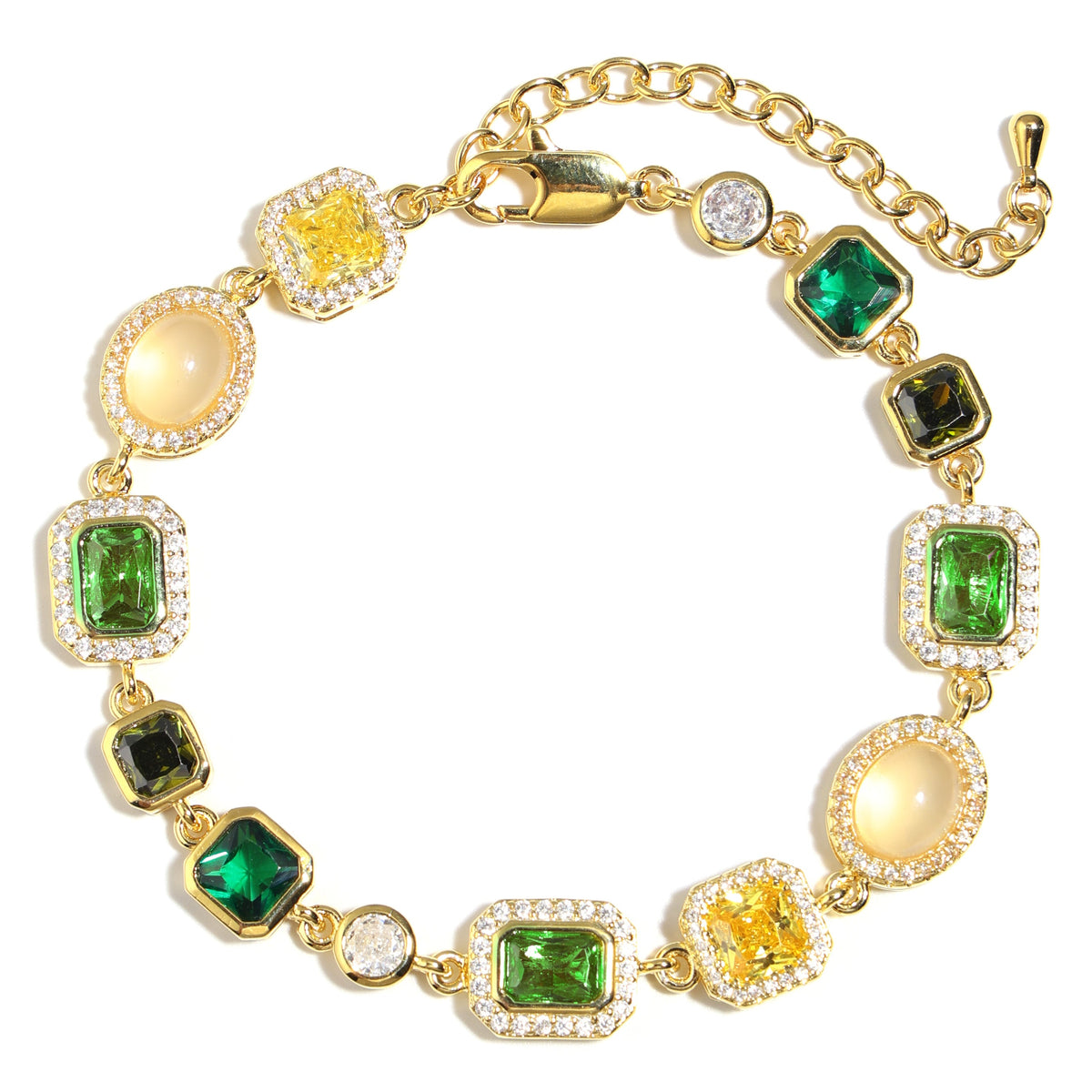 Graduated Green Chrysoprase Gemstone Necklace