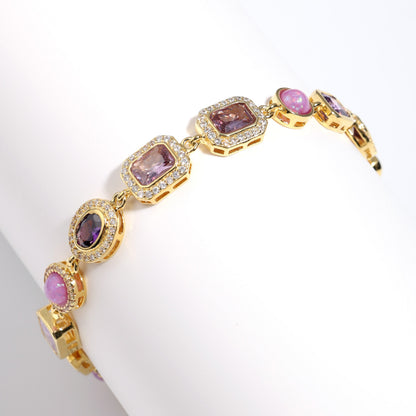 Lunar Purple Gemstone Anklet