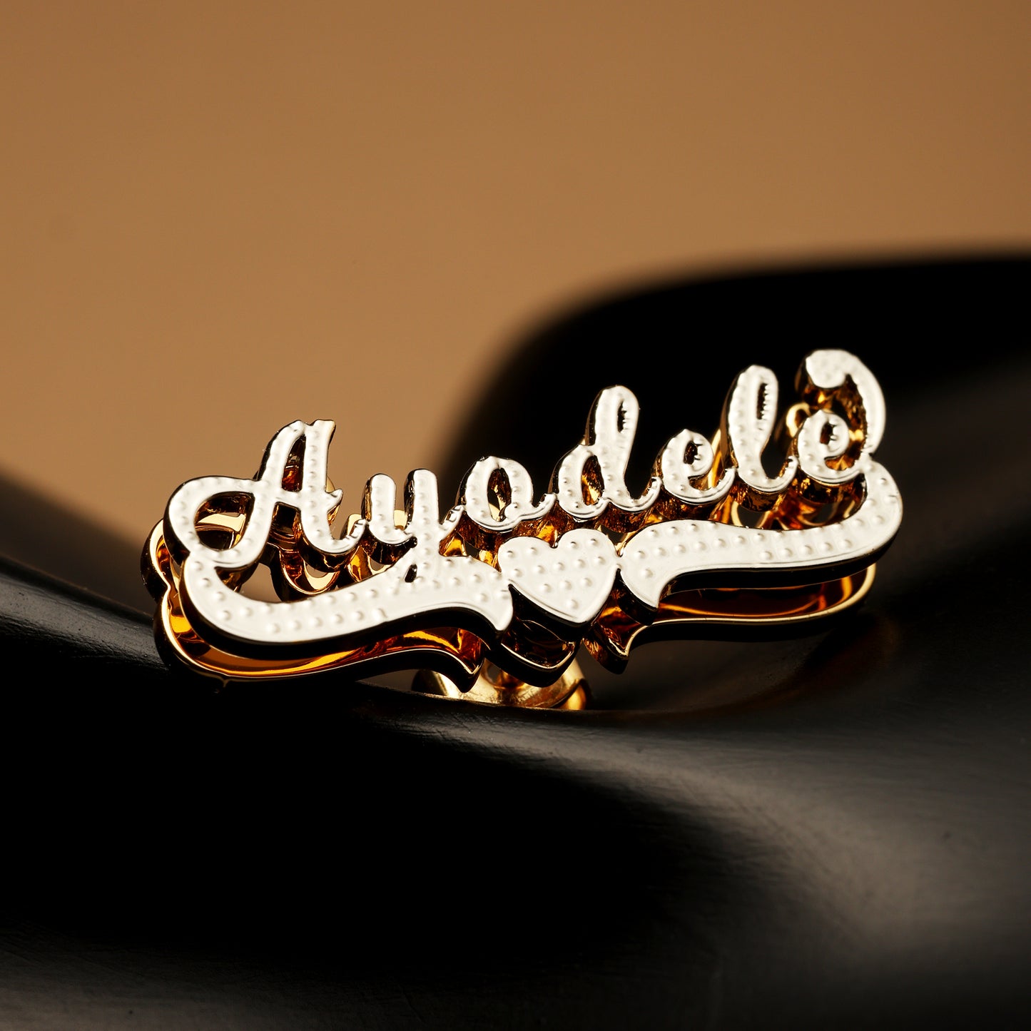 Double Plated Name Earrings