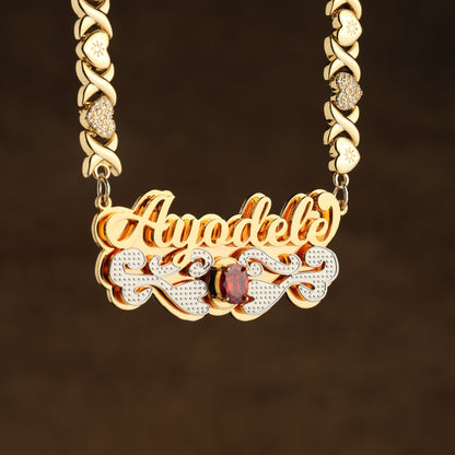 Gemstone Name Necklace