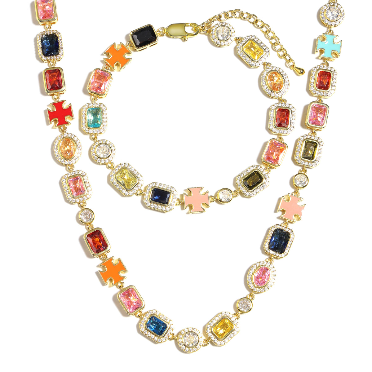 Iceyqueen Gold Solstice Gemstone Necklace (Unisex)