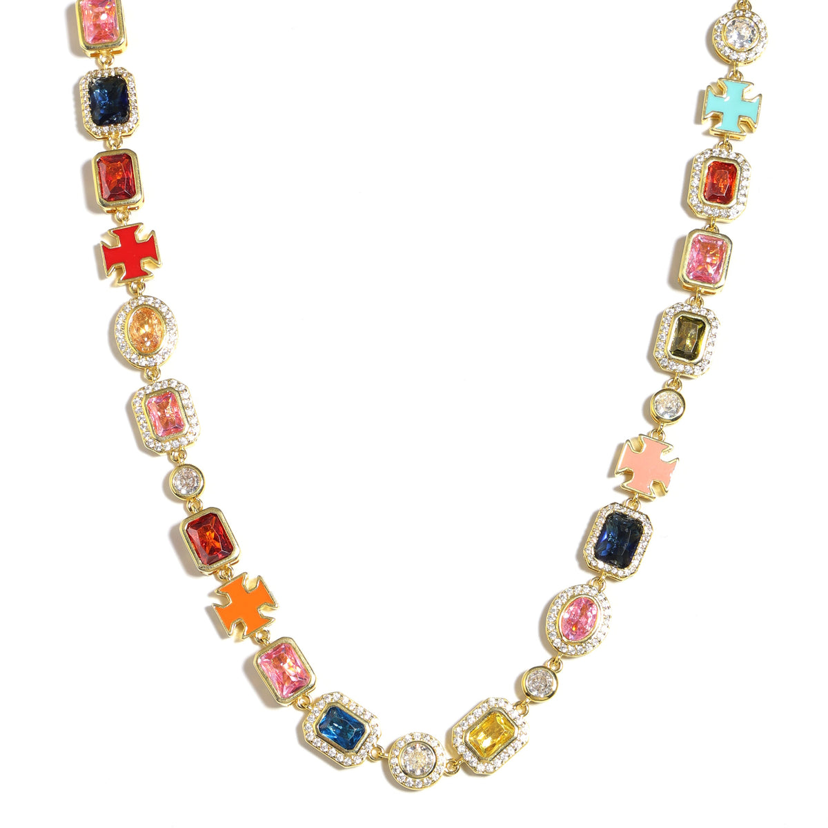 Iceyqueen Gold Solstice Gemstone Necklace (Unisex)