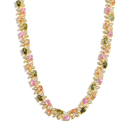 Whimsical Charm Bunny Tourmaline Necklace Set