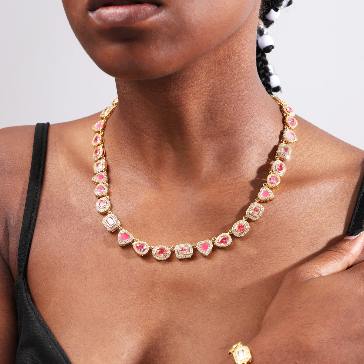 Sakura Dream Pink Gemstone Necklace
