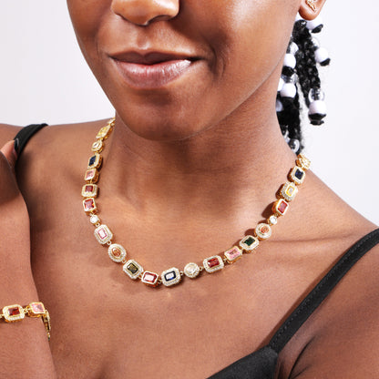 Gold Solstice Purely Gemstone Necklace