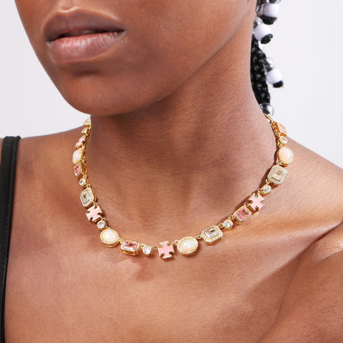 Millennial Pink Gemstone Bracelet
