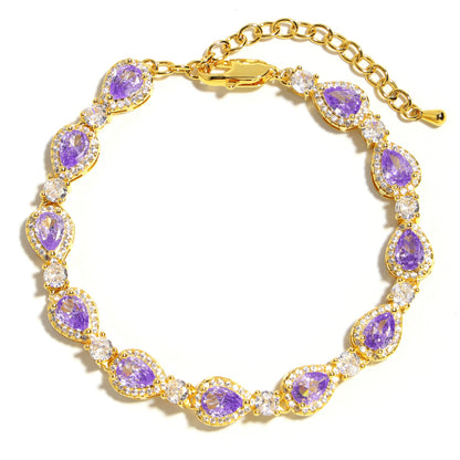 Mystic Violet Tourmaline Elegance Necklace
