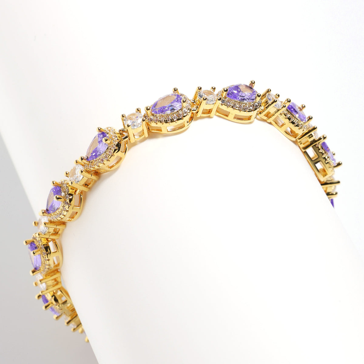 Mystic Violet Tourmaline Elegance Necklace