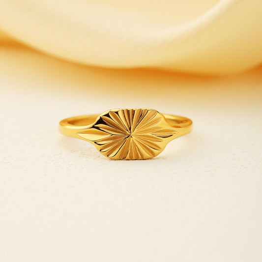 S925 Sunflower Ring