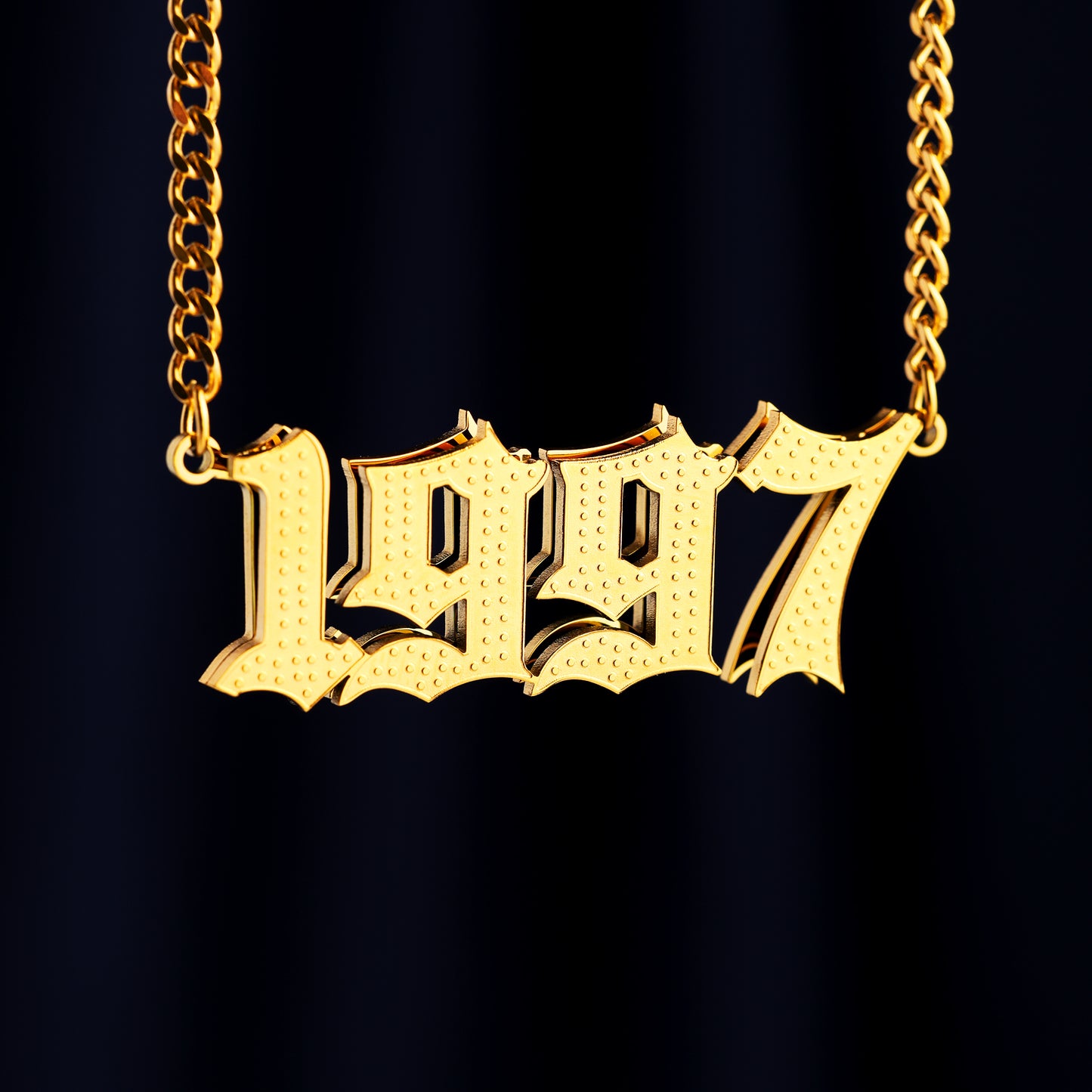 Double Plated Number Necklace