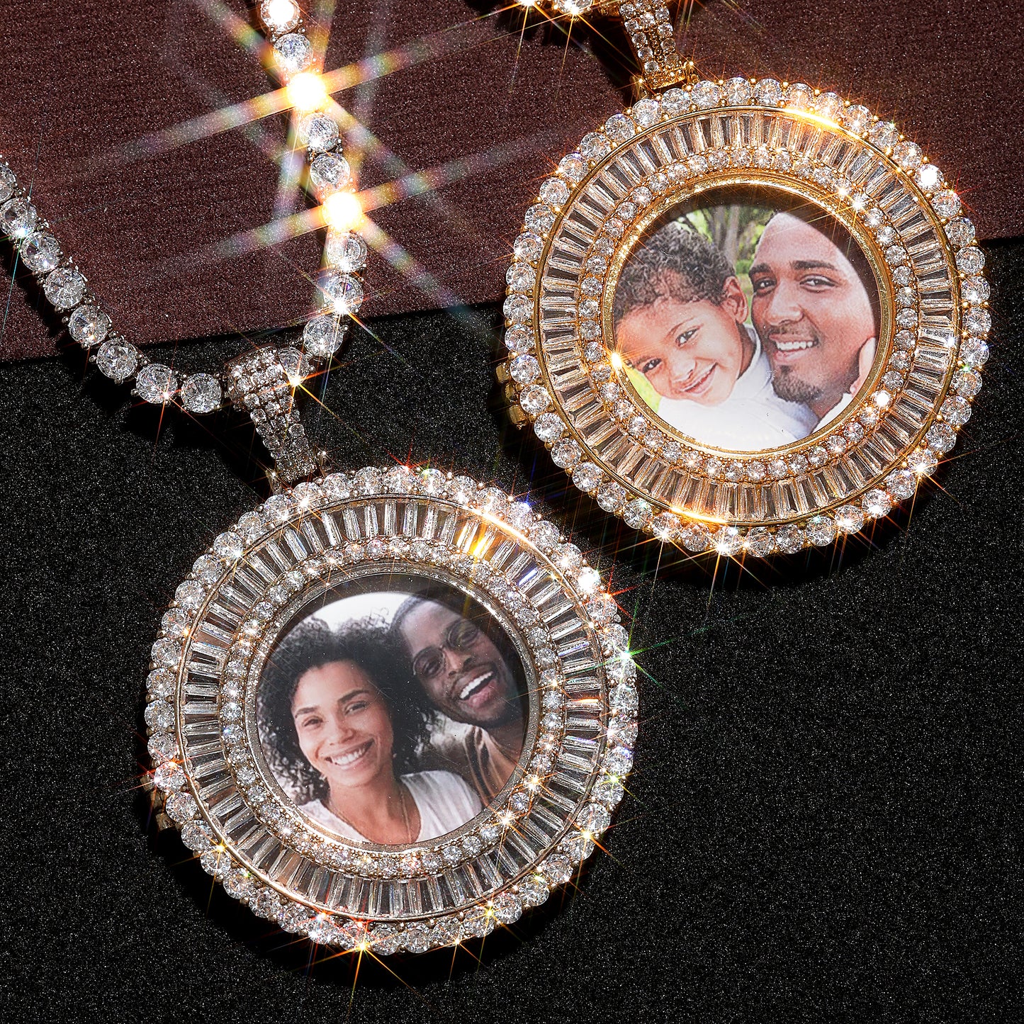 Family Photo Round Pendant