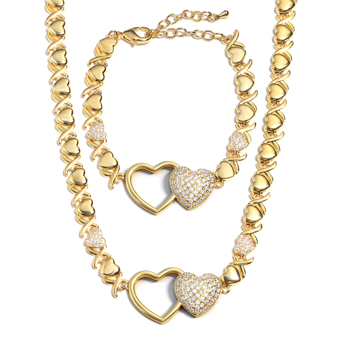Entwined Hearts XO Bracelet
