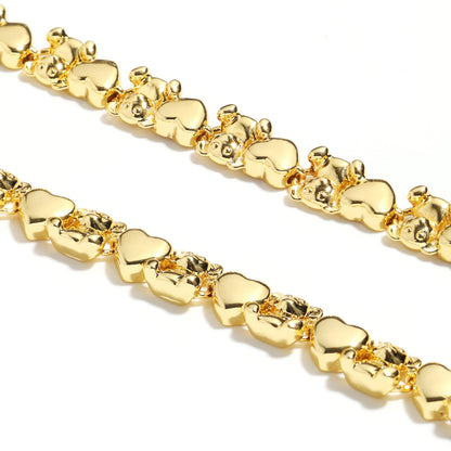 Bear Hug Heart Diamond XO Necklace