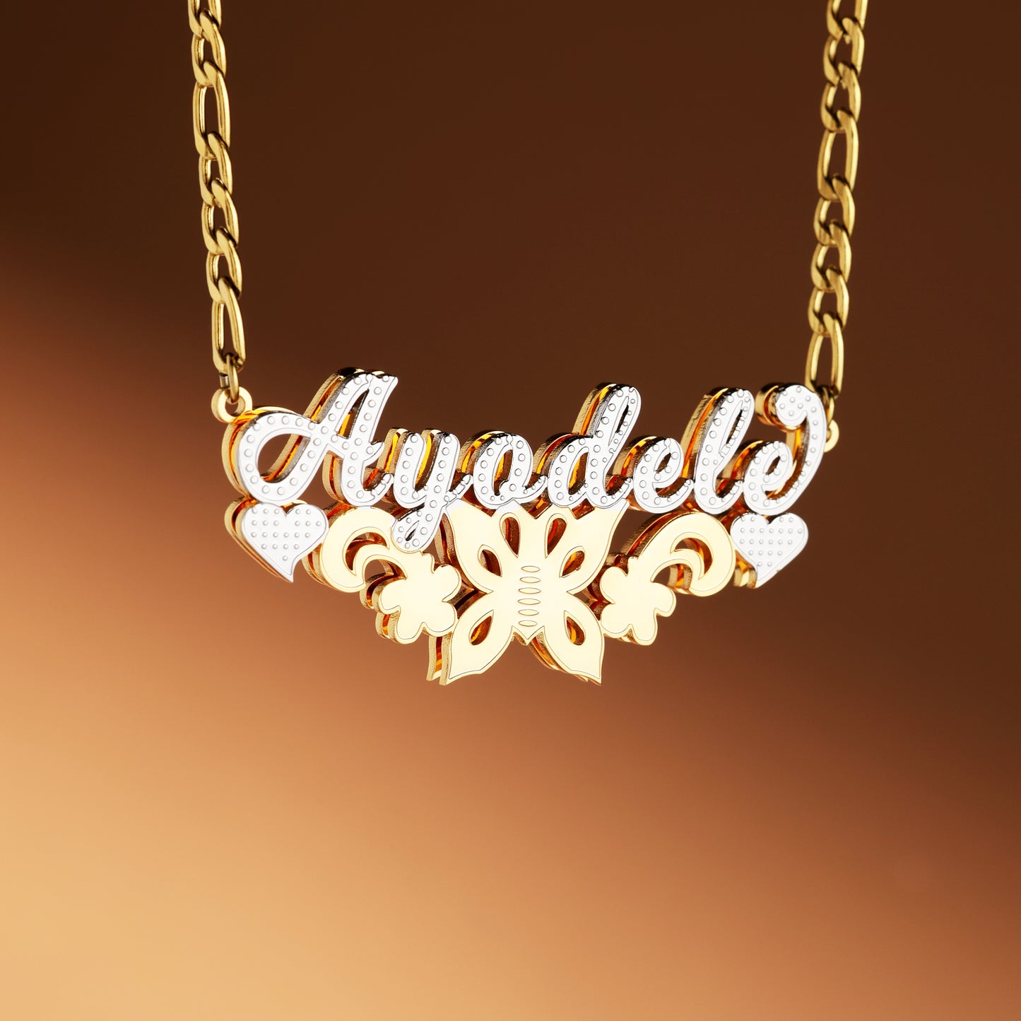 Floral Name Necklace