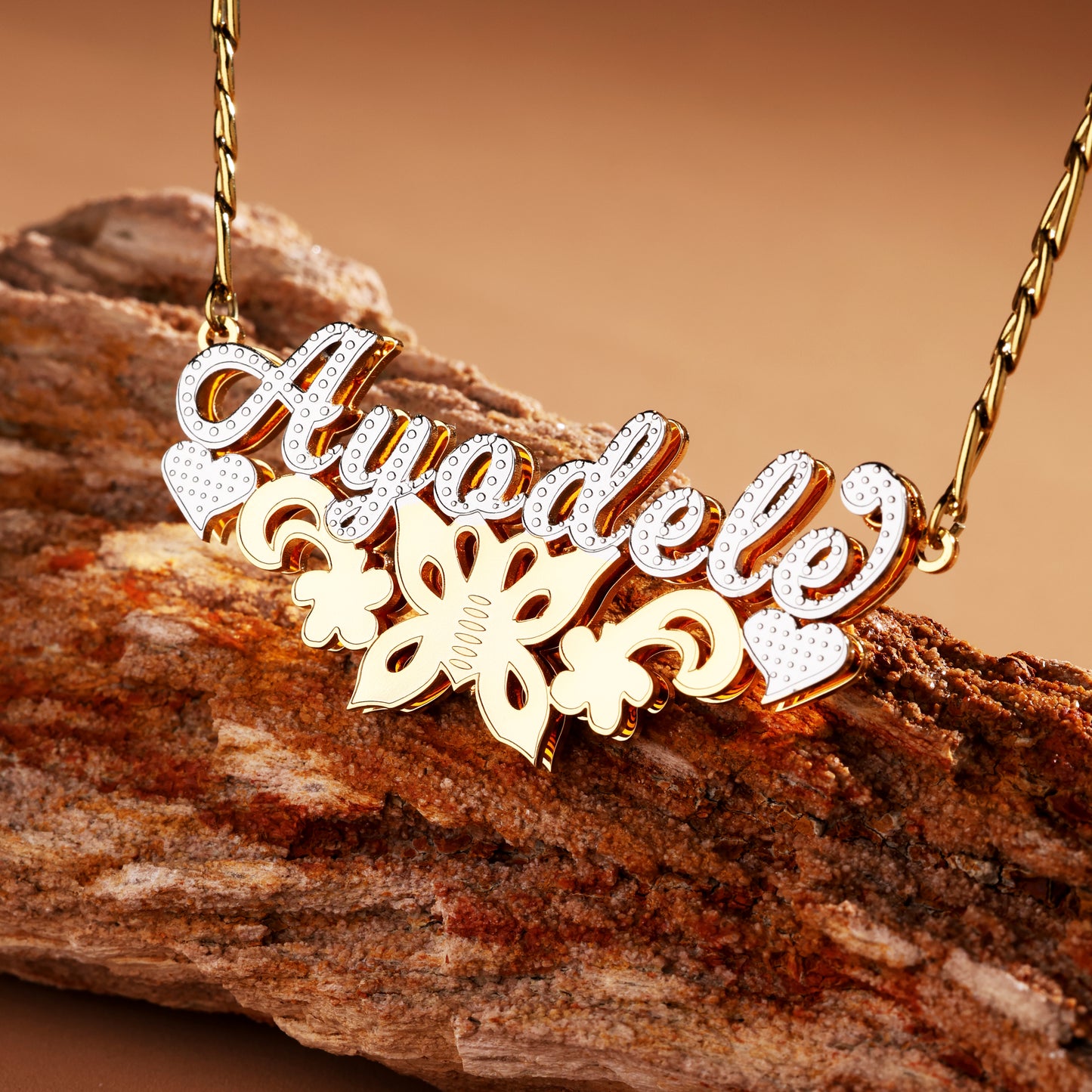 Floral Name Necklace