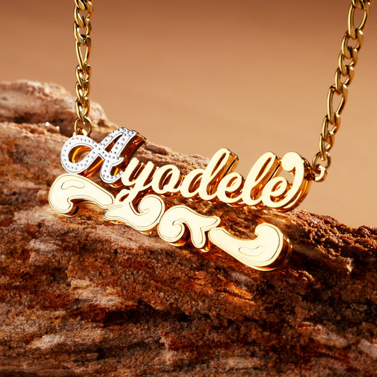 Vintage Style Name Necklace