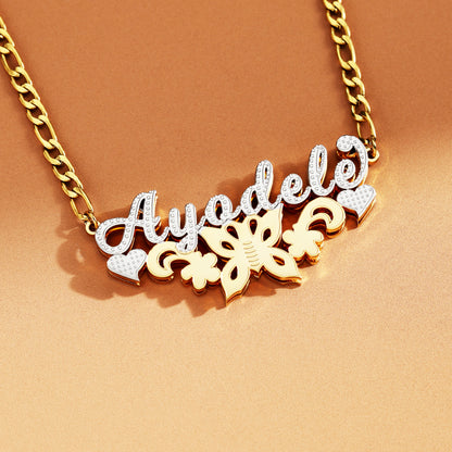 Floral Name Necklace