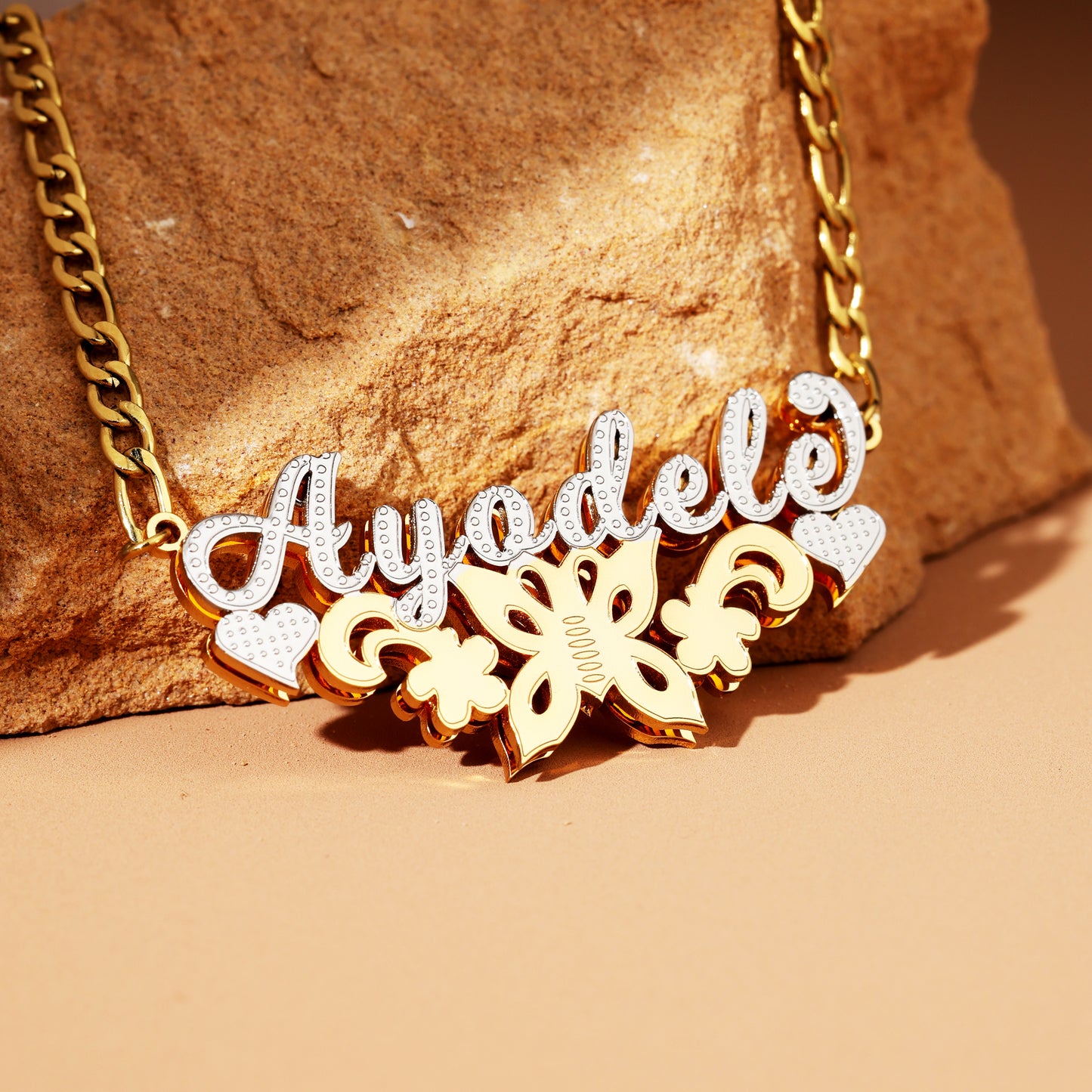 Floral Name Necklace