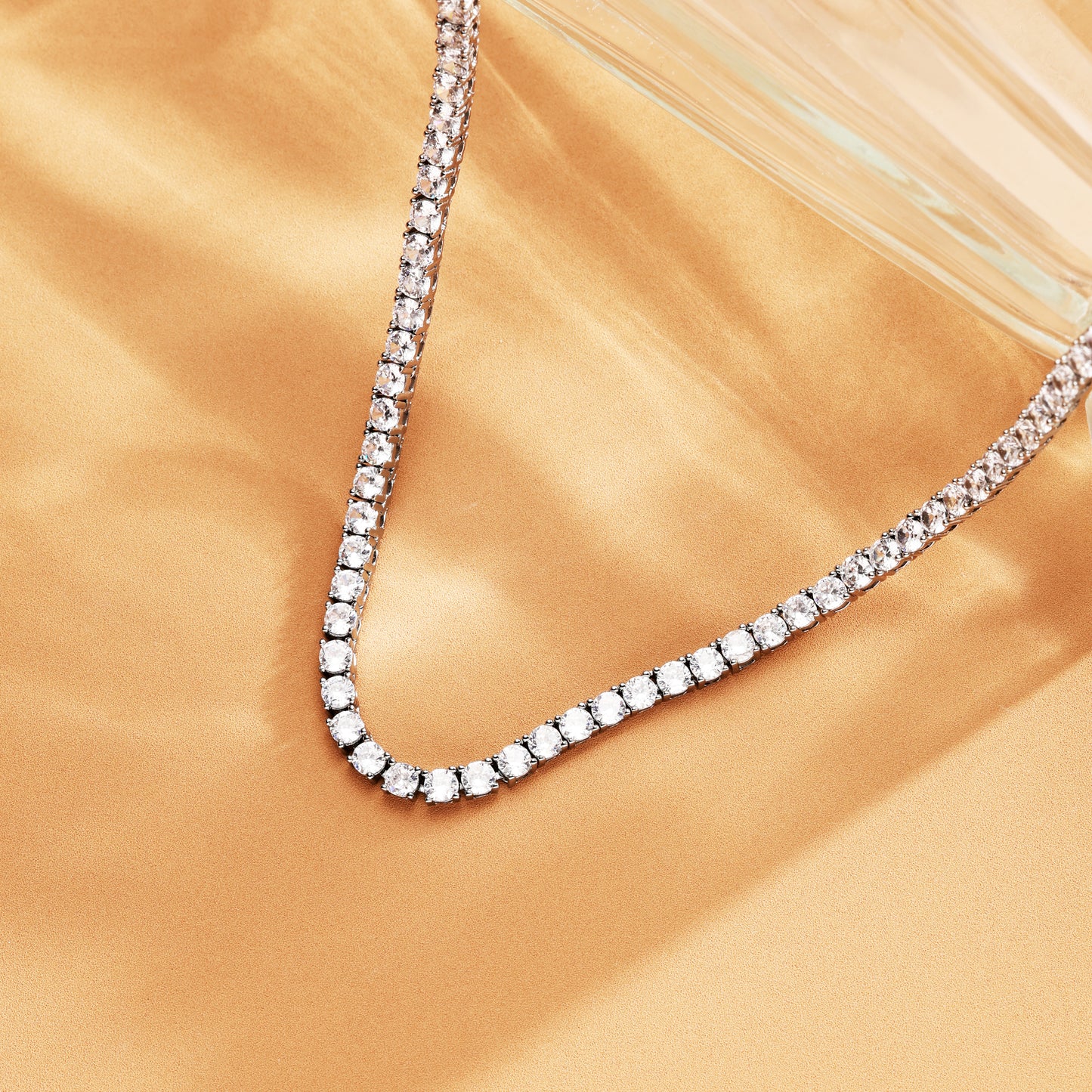 3MM 925 Silver Moissanite Tennis Chain